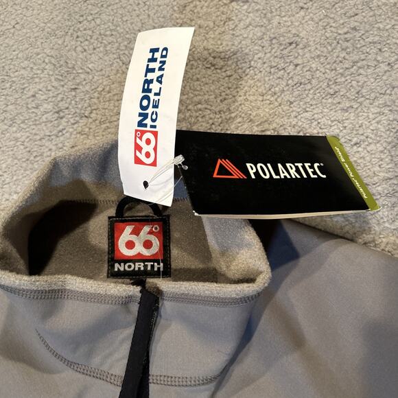 66 North Softshell Glymur Jacket Gray M XL Polartec Full Zip FIFA WORLD CUP RARE - Picture 5 of 11